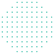 Teal Dots Shape